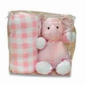 Baby Blanket with Plush Toy