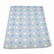 Polyester Coral Fleece Baby Blanket with Panel Printing