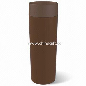 Double Wall Thermal Porcelain Mug with Silicone Lid