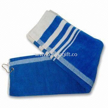 Golf Towel in Blue Color Made of 100% Cotton
