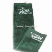 Golf Towel with Dobby Border and Embroidery Logo