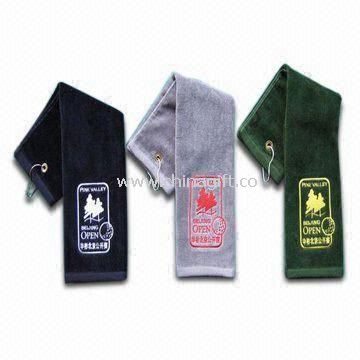 Promotional Golf Towel Made of 100% Cotton Terry