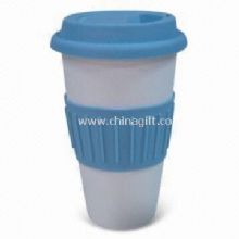 Double Wall Thermal Porcelain Mug with Silicone Lid China