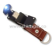 Leather USB Flash Drive with Lamp Function China