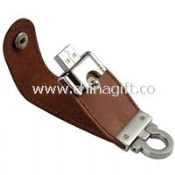 Clip Leather USB Flash Drive