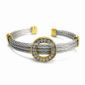 Fashion Bracelet/Stainless Steel Bracelet with V-line and CZ Stone small pictures