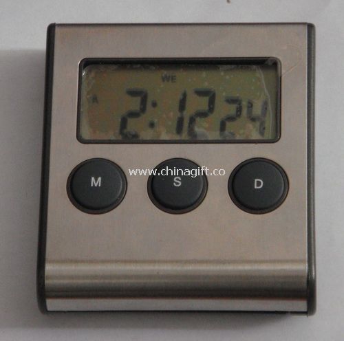 Metal Digital Clock with timer