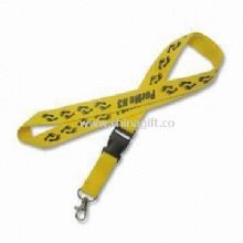Polyester Lanyard Strap with Connected Buckle and Silk Printing China