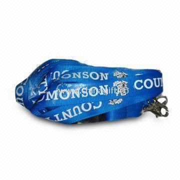 Polyester Lanyard with Silkscreen Printing