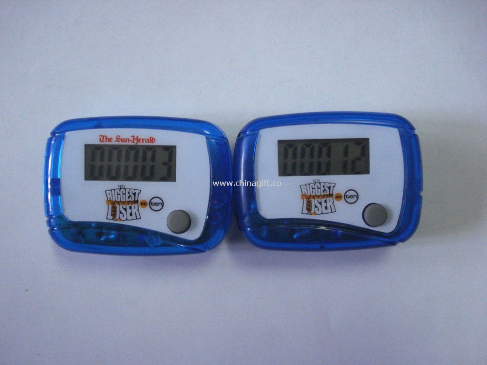 One button pedometer