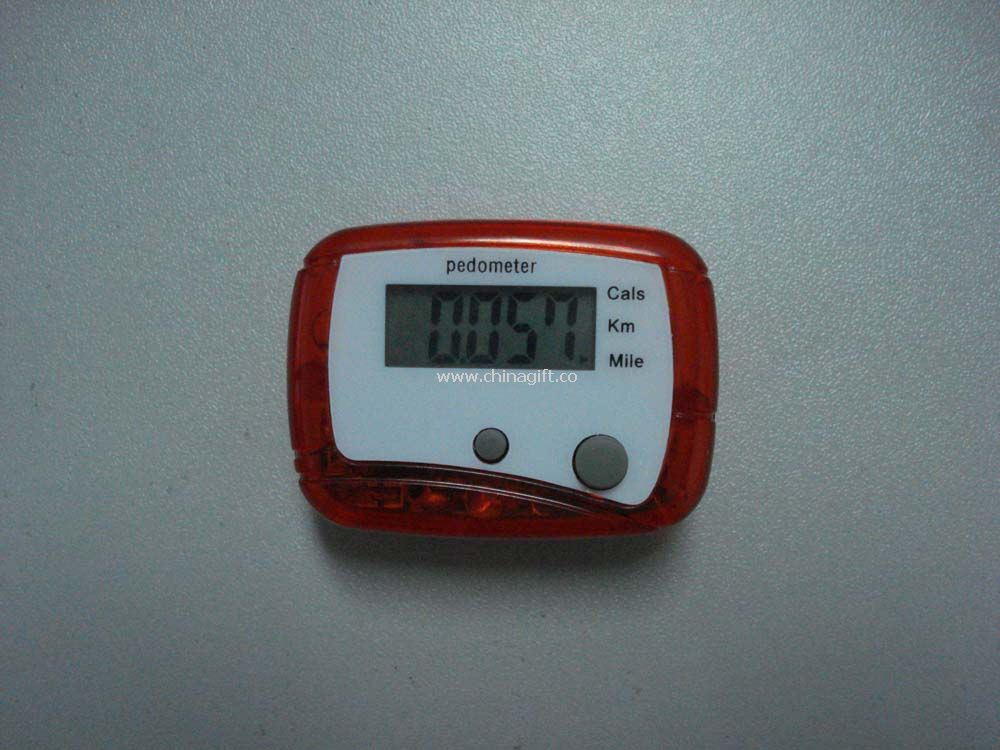 Two buttons pedometer