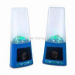 Computer USB Speakers w/LED Running Fountain Effect small picture