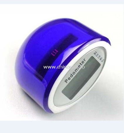 Solar and battery powered Pedometer