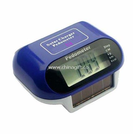 Solar powered Pedometer with calorie counter