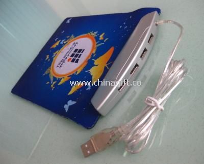 Mouse Pad with USB Hub