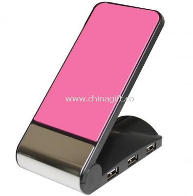 Cell phone holder with usb HUB card reader