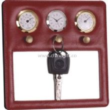 leather wall clock with mirror China