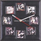 photo frame leather table clock