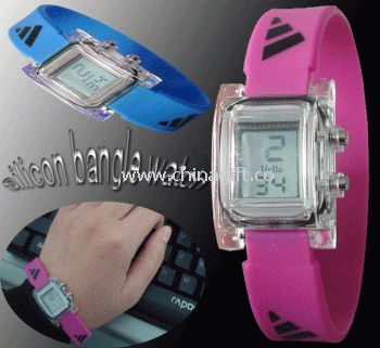 silicone bangle watch