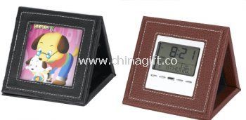 Leather Clock with Photo Frame China