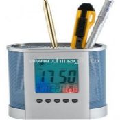 Mesh Clock Pen Holder