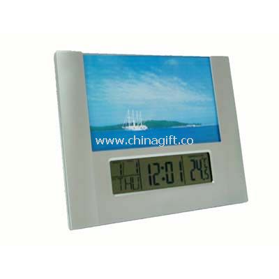 LCD CLOCK With Photo Frame