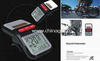 Solar Bicycle Pedometer