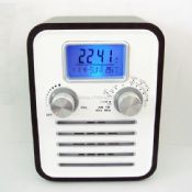 Wooden Radio with Alarm Clock