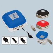 Mobile phone charger with USB HUB