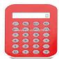 Transparent Cover  8 digit calculator small pictures