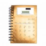 Calculator with note book