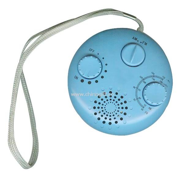 AM/FM round shower radio