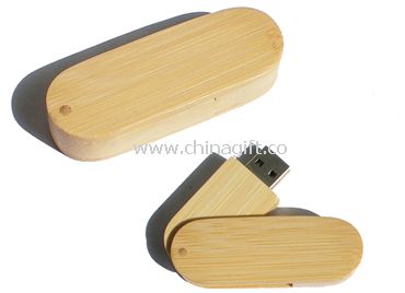 Swivel Wooden USB Flash Drive