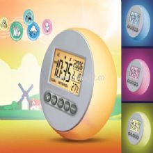 7-color changing multifunction LCD clock China