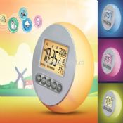 7-color changing multifunction LCD clock