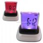 color changing multifunction LCD clock small pictures