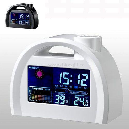 Weather station clock with LED Backlight