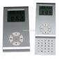 Slide phone shape LCD clock with calculator small pictures