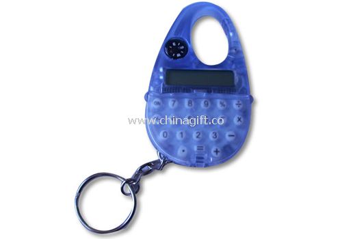 8 digits calculator with keyring & compass