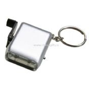 Mini hand flashlight with keyring