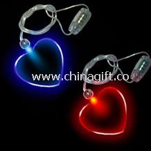 LED flashing heart necklace China