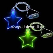LED flashing star necklace
