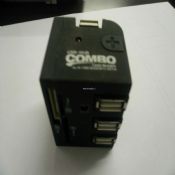 Combo Card Reader with USB Hub