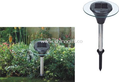 Cone shaped glass top solar light