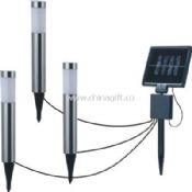 3 s/s post lights with solar power station