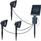 3 spot lights with solar power station small pictures