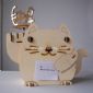 Plywood Solar Fortune Cat small pictures
