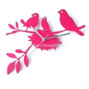 rose color Metal Art Wall Clock