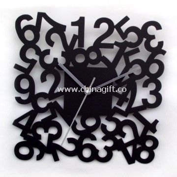 Number Metal Art Wall Clock