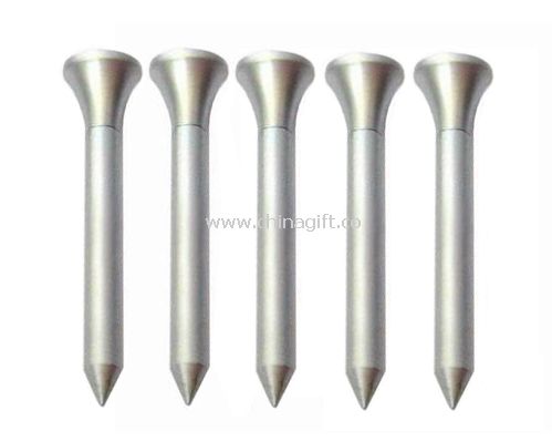 Metal golf tee